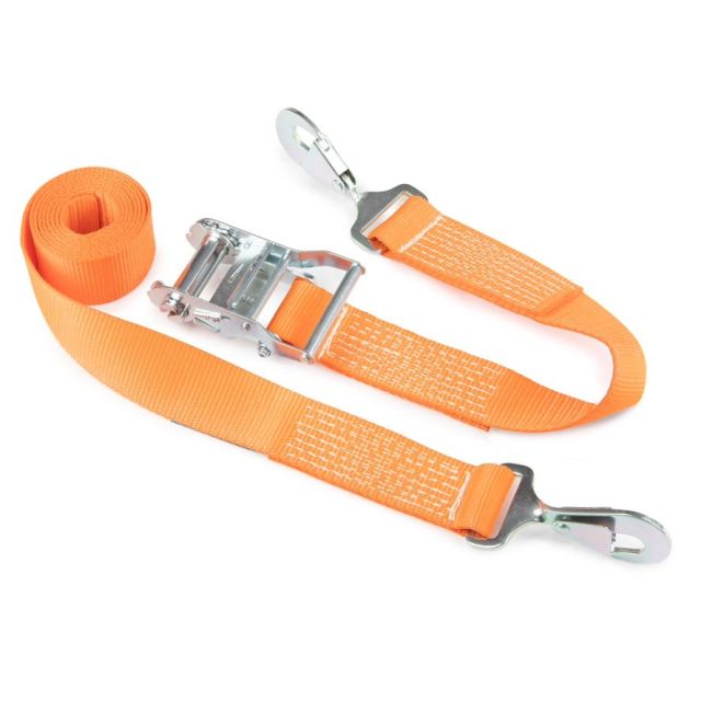 50mm wide 2 Part Ratchet Strap systems – CLAW HOOKS – RiggingUK