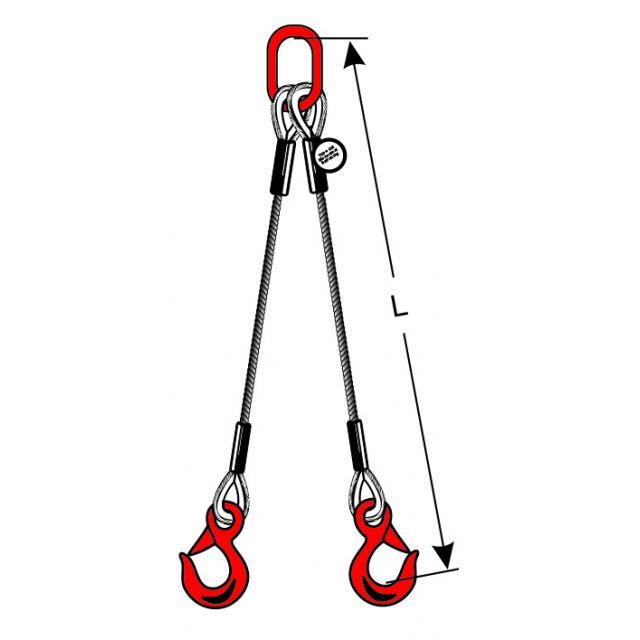 SpanSet - Wire Rope Sling - Two Leg