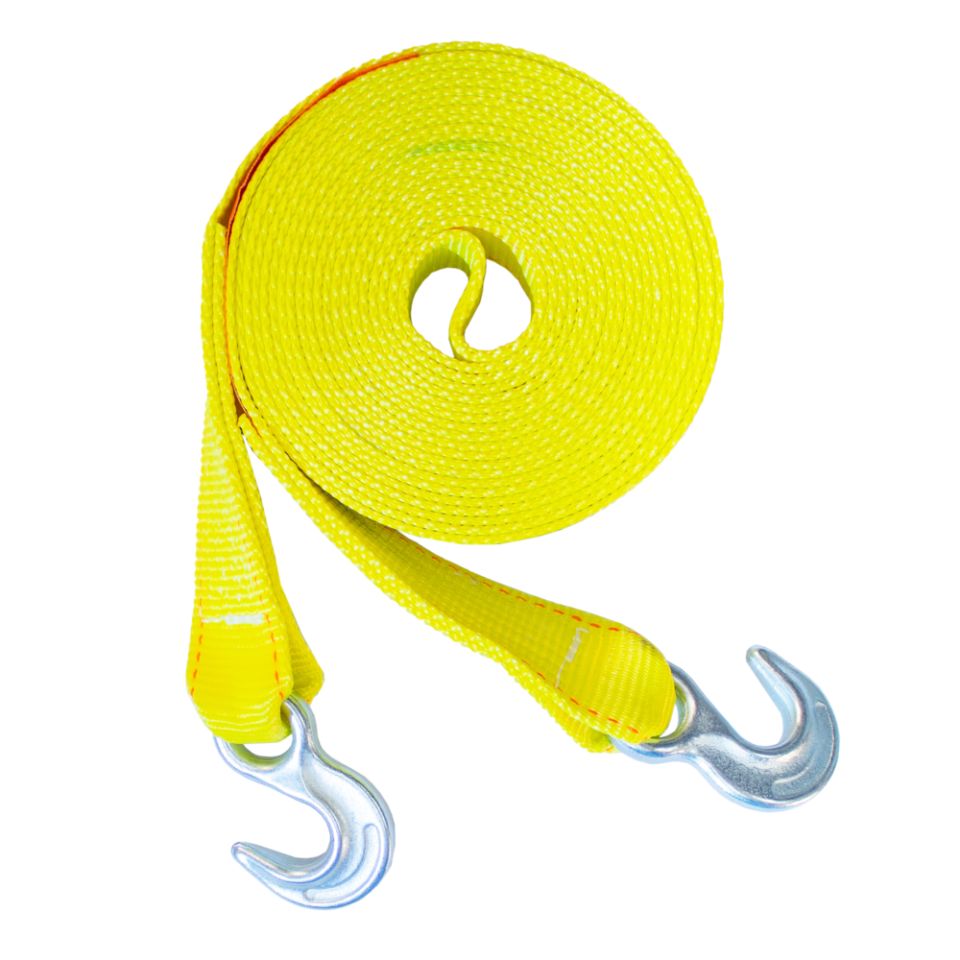 SPANSET, 2 in x 15 ft Overall Hook Size, 12,000 MBS, Tow Strap