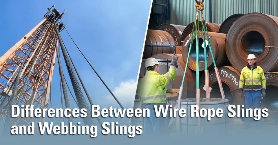 differences of wire rope sling and webbing sling