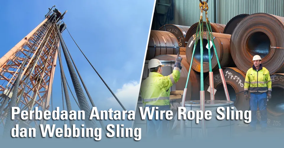 perbedaan wire rope sling dan webbing sling