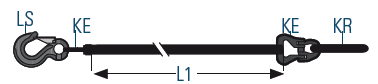 SpanSet 2-sprong ophangsysteem