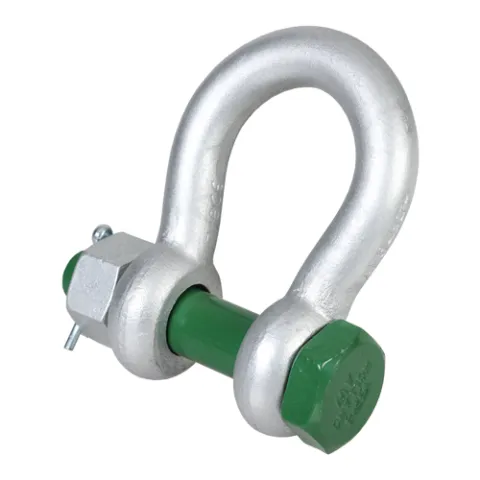 Main picture Green Pin Bow Shackle with bolt and cotter pin