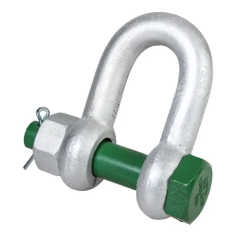 Main picture Green Pin Dee Straight Shackle with safety pin