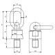 SpanSet C800-M8x16 0.3t Olhais giratórios Small picture 1