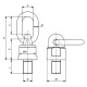 SpanSet C800X-M8x16 0.3t Olhais giratórios Small picture 1