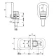 SpanSet C806UNC- 3/8"-16 0.63t Olhais giratórios Small picture 1