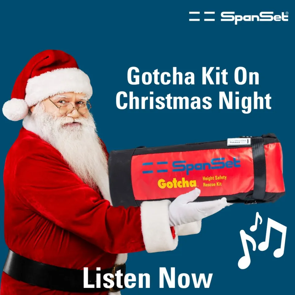 Santa with SpanSet Gotcha Kit and Gotcha Kit on Christmas Night Song